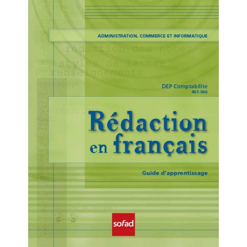 461-066 – Rédaction en français – DEP Comptabilité