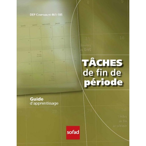 461-185 – Tâches de fin de période